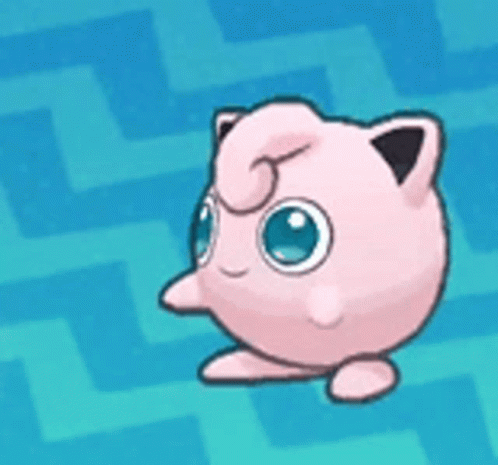 Jumping Cute Little Jigglypuff GIF