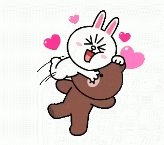 Jumping Cute Love Hug GIF