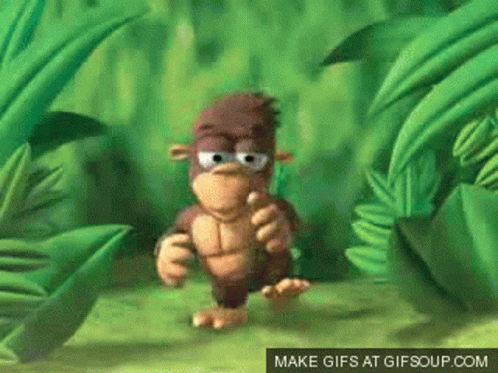 Jumping Dancing Monkey GIF