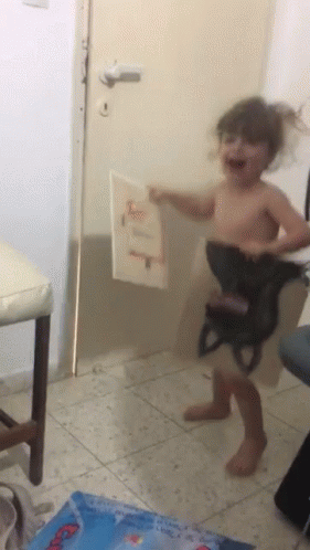 Cute Baby Jumping For Joy GIF