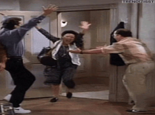 A Reunion Jumping For Joy GIF