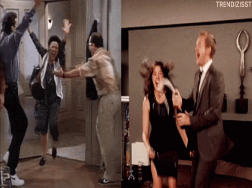 Party People Jumping For Joy GIF