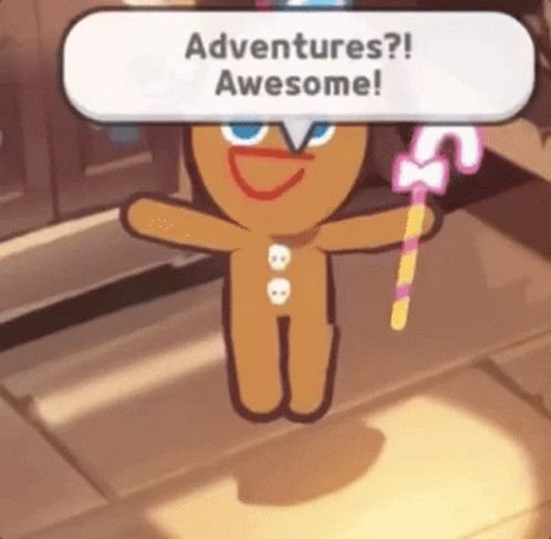 Jumping Gingerbread Adventure Time GIF