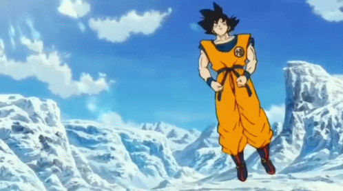 Jumping Goku Transformation GIF