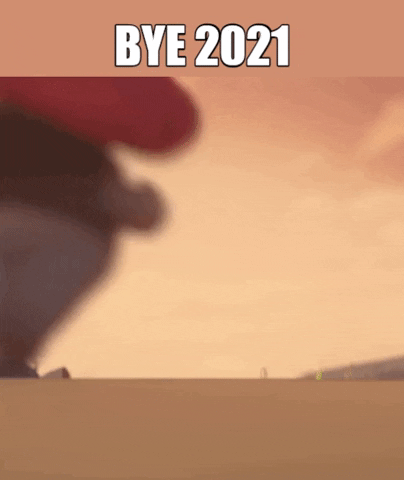 Jumping Mushroom Cute Happy New Year GIF