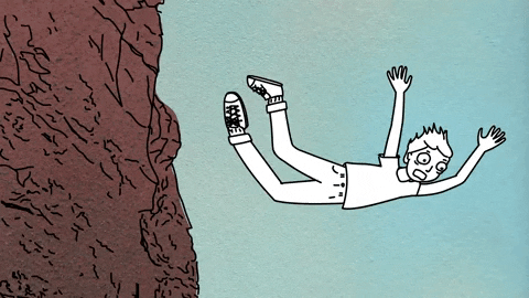 Jumping Off A Cliff Free Fall GIF