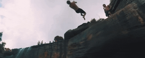 Jumping Off A Cliff Get The Best GIF