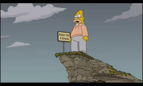 Jumping Off A Cliff Homer Simpsons GIF