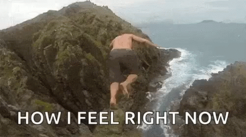 Jumping Off A Cliff In Hawaii On Make GIF