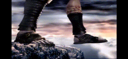 Jumping Off A Cliff Kratos Meme GIF