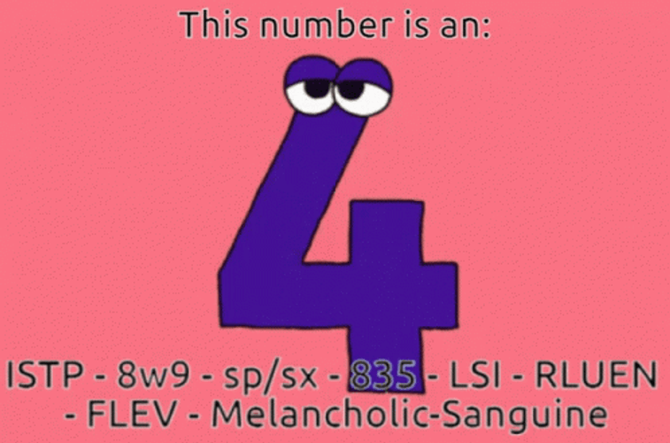 Jumping Purple Number 4 GIF