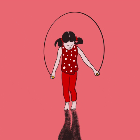 Jumping Rope Cute Girl GIF