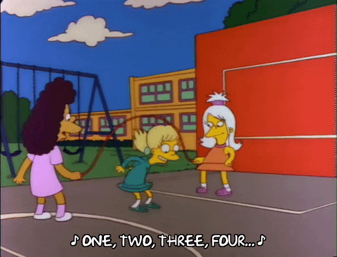 Jumping Rope Fun Playing Janey Simpsons GIF