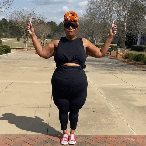 Jumping Rope Playing Fitness Woman GIF
