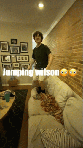 Jumping Wilson Tiktok Video GIF