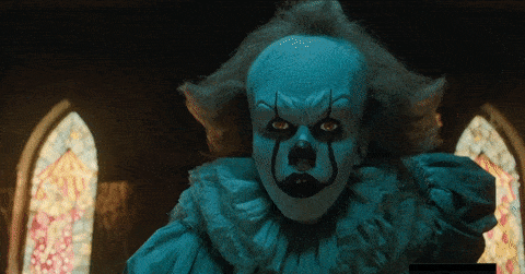 Jumpscare Clown Pennywise It GIF