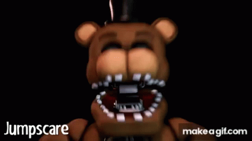 Jumpscare Freddy Five Nights At Freddy's GIF