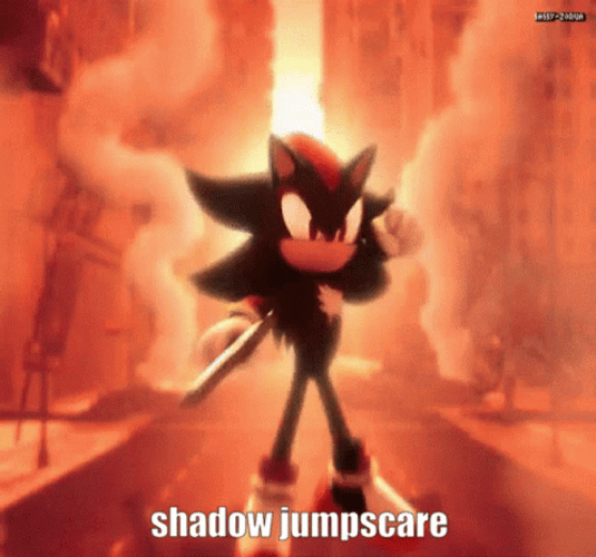 Jumpscare Shadow The Hedgehog GIF