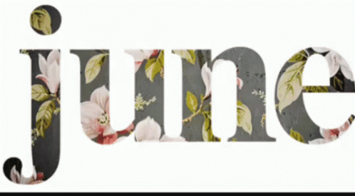 June Surrounded by Flowers and Leaves