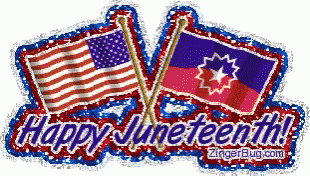 Juneteenth And Usa Flag GIF