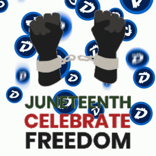 Juneteenth Celebrate Freedom Hand Free GIF