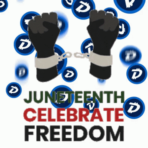 Juneteenth Celebrate Freedom Hand Free GIF