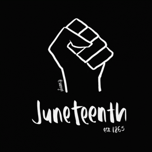 Juneteenth Celebration Fist Sign GIF