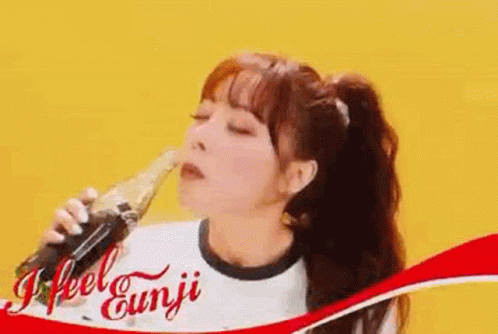 Jung Eunji Coca Cola GIF