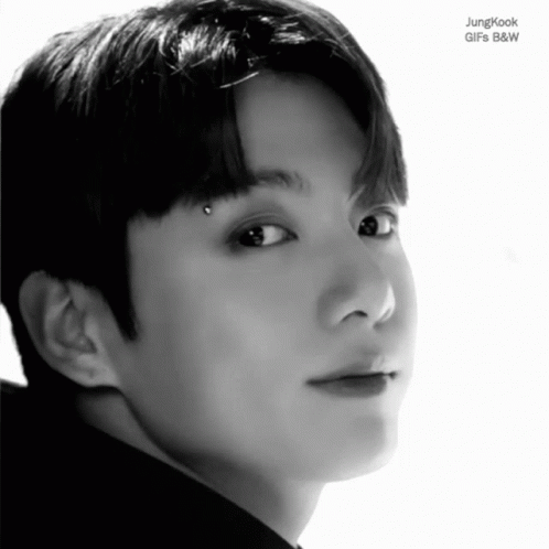 Jungkook B&W Photo GIF