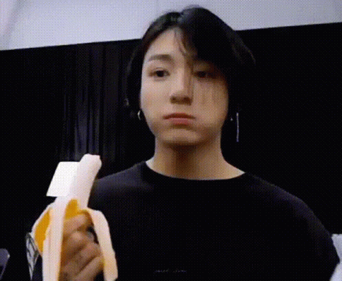 Jungkook Banana Meal Meme GIF
