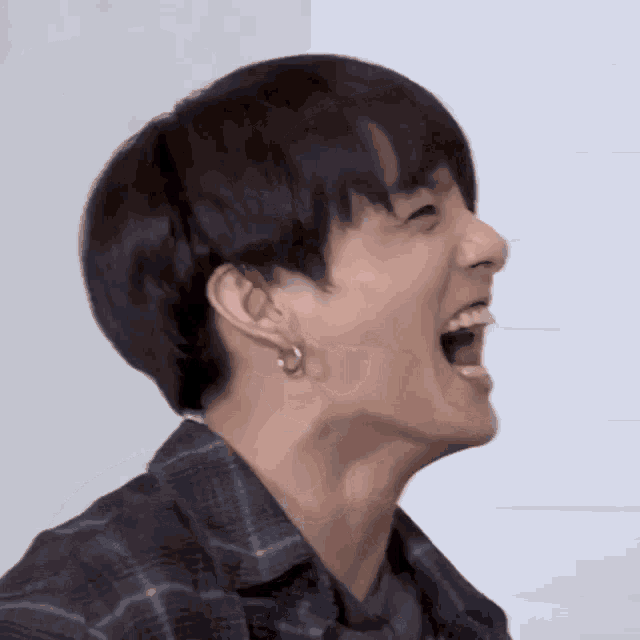 Jungkook Laughing Hard GIF