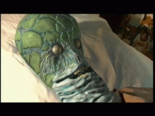 Junji Ito Alien Face Disintegrating GIF