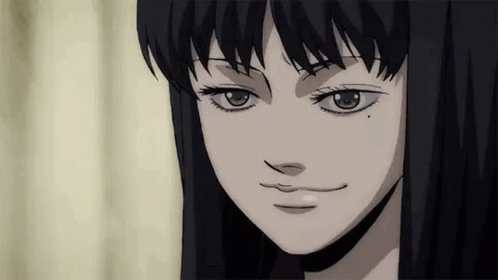Junji Ito Anime Tomie Sinister Laugh GIF