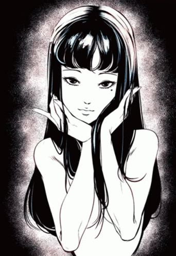 Junji Ito Art Tomie Kawakami Distorted GIF