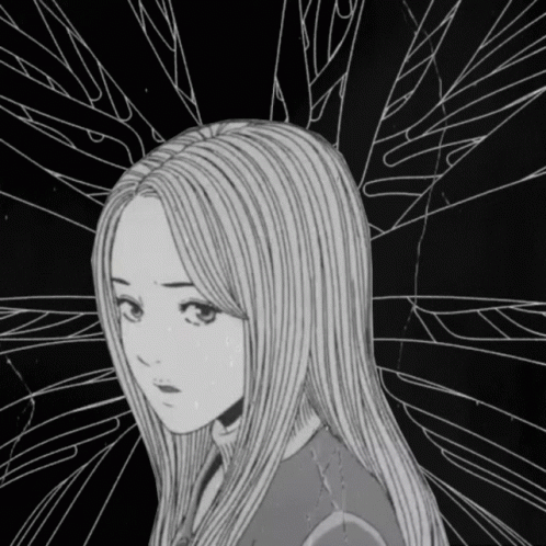 Junji Ito Kirie Goshima Spiral Background GIF