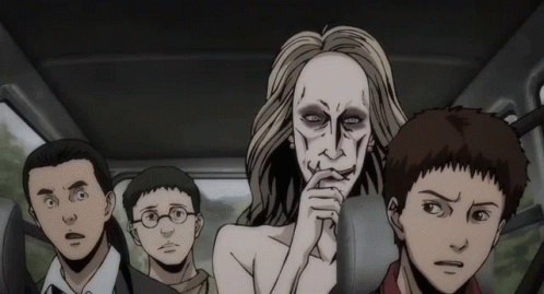 Junji Ito Scary Monster Pointed Teeth GIF
