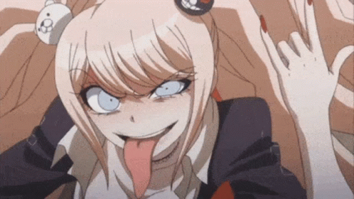 Junko Enoshima Tongue Out GIF
