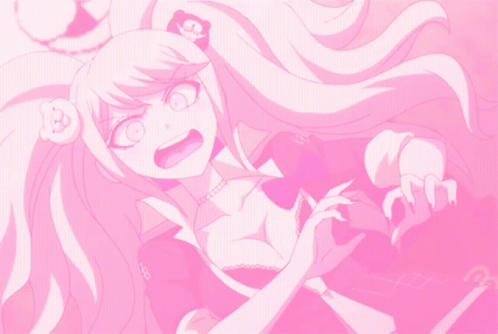 Pink Junko Enoshima GIF