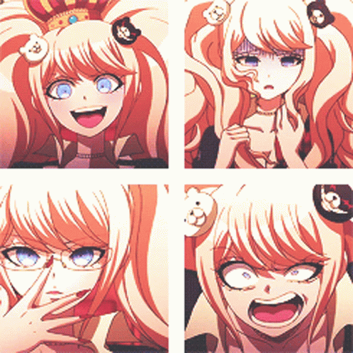 Junko Enoshima Different Emotions GIF