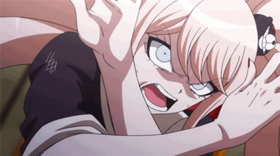 Junko Enoshima Angry Face GIF