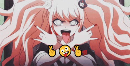 Junko Enoshima Lol Emoji GIF