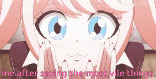Junko Enoshima Saying The Most Vile Things GIF