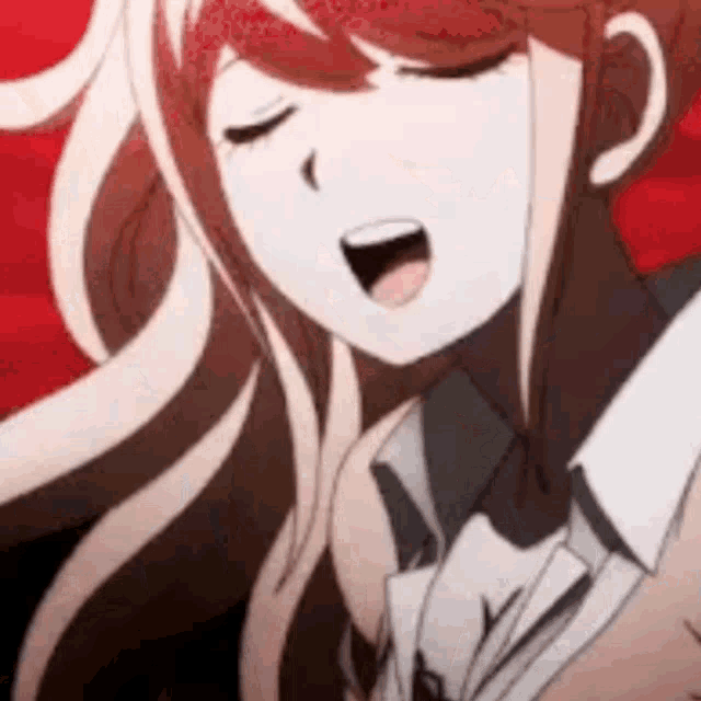 Junko Enoshima Serious Talk GIF