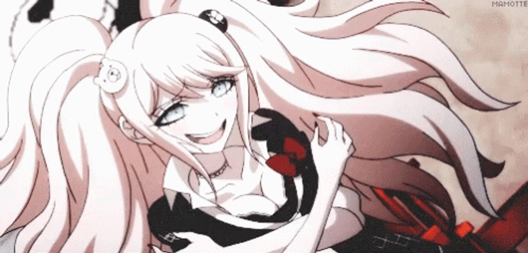 Junko Enoshima Weird Smile GIF