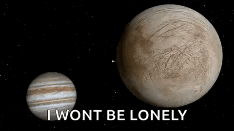Jupiter and Ecliptic Saying I Won't Be Lonely