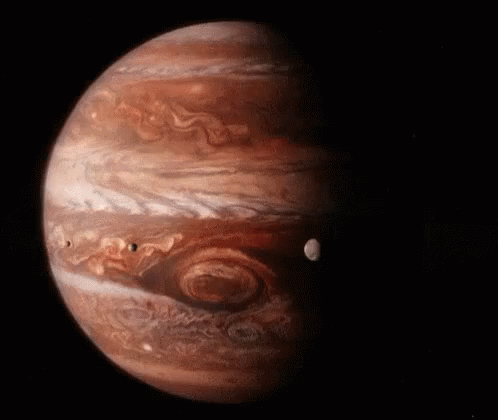 Jupiter And Orbiting Moons GIF