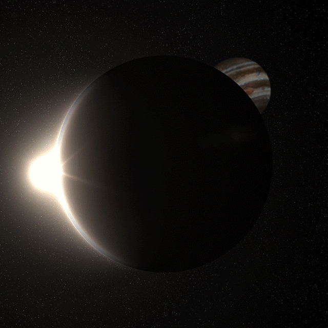 Jupiter Moon Callisto Eclipse GIF