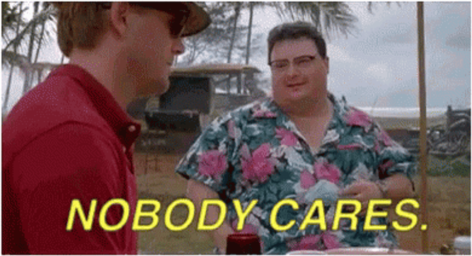 Jurassic Park Nobody Cares Wayne Knight GIF
