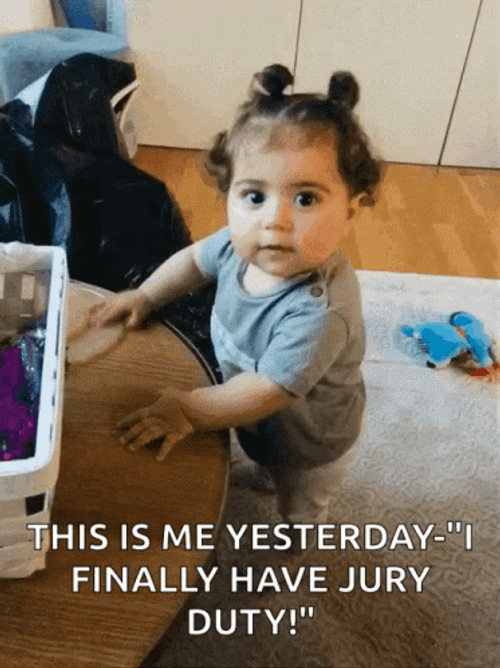 Jury Duty Happy Chubby Baby Laughing GIF