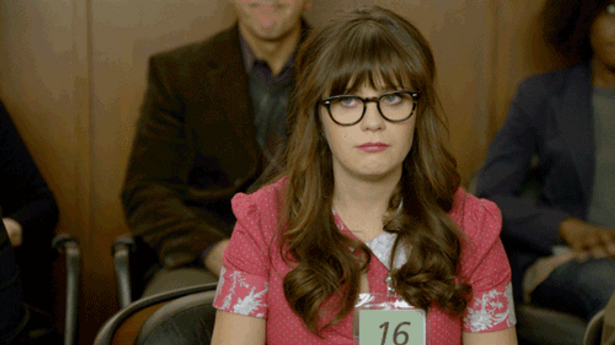 Jury Duty Zooey Deschanel Eye Rolling GIF